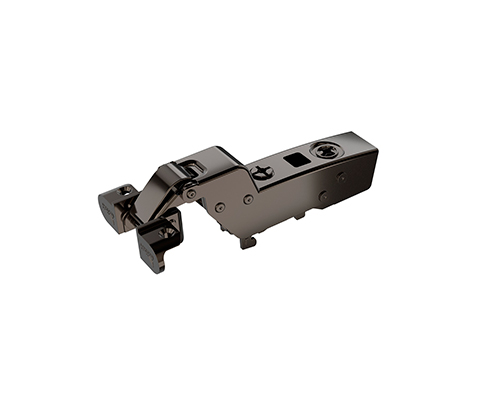 9091226-Hettich Sensys緩衝入柱厚鋁框門鉸鍊(黑曜石)