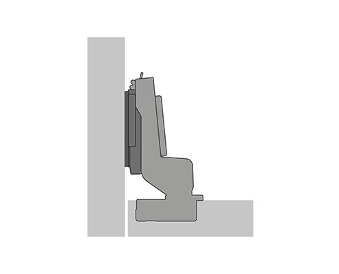 9313121-Hettich-Novisys105度緩衝入柱鉸鍊