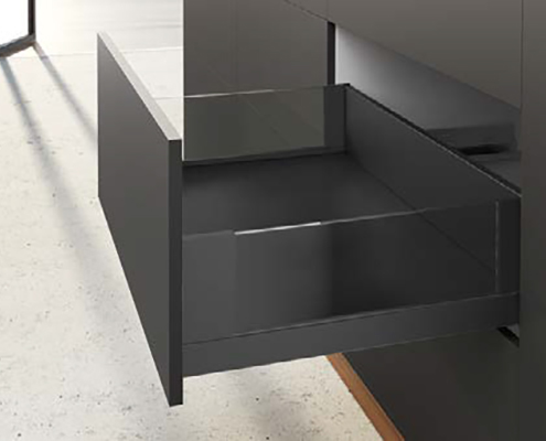 Hettich AvanTech YOU 玻璃抽屜組-絲絨黑